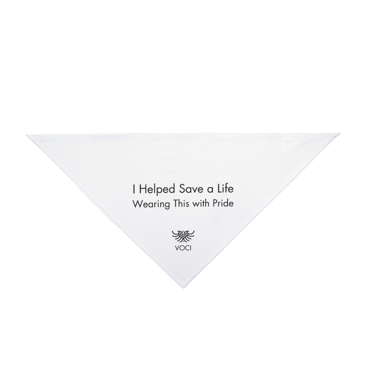 Pet Bandana - "I helped Save a Life. Wearing This with Pride"