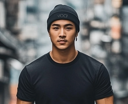 VOCI Rib Cuffed Beanie - Dark Grey - North America Exclusive